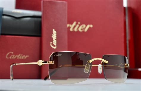 lentes cartier de oro